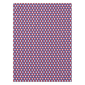 Rode, witte, blauwe Argyle 2-52x70 KATOENTABLETTE Tafelkleed (Voorkant)