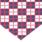 Rode, Witte & Blauwe Argyle Tafelkleed (Gekanteld)