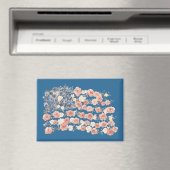 Rode Witte Blauwe Bloemen Magneet (Insitu (Vaatwasser))