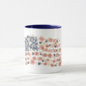 Rode Witte Blauwe Bloemen Mok (Midden)