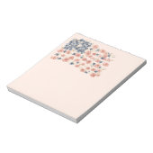 Rode Witte Blauwe Bloemen Notitieblok (Linkerzijde)