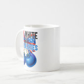 Rode Witte Blauwe Bosbessen Grappig Patriottisch R Koffiemok (Voorkant links)