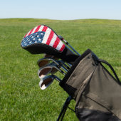 Rode Witte Blauwe Glitter Patriottische Amerikaans Golfheadcover (Insitu)