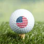 Rode Witte Blauwe Glitters Patriottische Amerikaan Golfballen (Insitu Shirt)