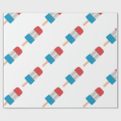 rode witte blauwe keel cadeaupapier (Vlak)