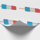 rode witte blauwe keel cadeaupapier (Hoek)