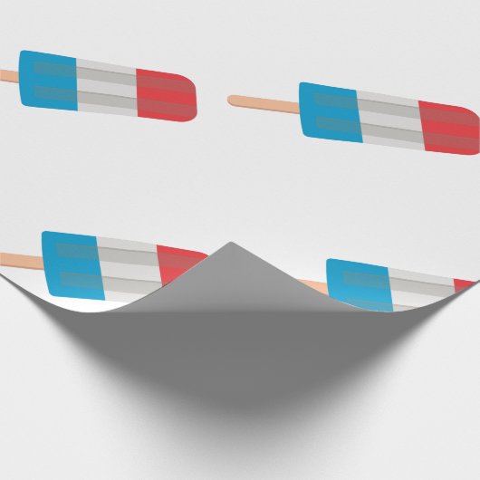 rode witte blauwe keel cadeaupapier (Hoek)