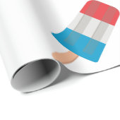 rode witte blauwe keel cadeaupapier (Rol Hoek)