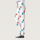 rode witte blauwe keel leggings (Links)