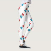 rode witte blauwe keel leggings (Rechts)