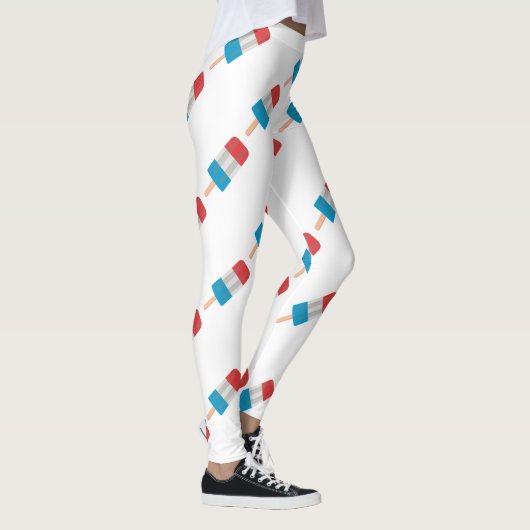 rode witte blauwe keel leggings (Rechts)