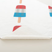 rode witte blauwe keel sherpa deken (3/4)