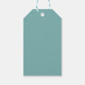 Rode Witte Blauwe Kerstmutsen Prettig Kerstfeest Cadeaulabel (Achterkant)