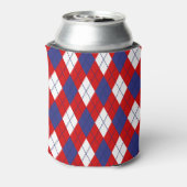 Rode, witte, blauwe KOELBOX met 1 DRINK Blikjeskoeler (Blikje Achterkant)
