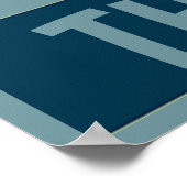 Rode witte blauwe lobster, tekstPoster toevoegen Poster (Hoek)