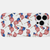 RODE WITTE BLAUWE PATRIOTISCHE AMERIKAANSE VLAGGEN Case-Mate iPhone CASE (Achterkant (horizontaal))
