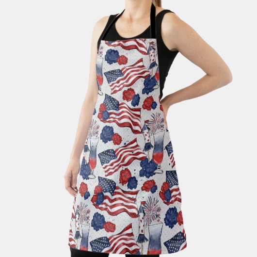 RODE WITTE BLAUWE PATRIOTISCHE VLAGERS DRINK STROM SCHORT (Insitu)