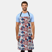 RODE WITTE BLAUWE PATRIOTISCHE VLAGERS DRINK STROM SCHORT (Gedragen)