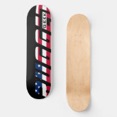 rode witte blauwe RUGGED GEEK VS vlag Persoonlijk Skateboard (Voorkant)