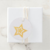 Rode, Witte, Blauwe Ster 4 Juli Glitter Bedankjes Labels (Met doos)
