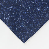 Rode, Witte, Blauwe Ster 4 Juli Glitter Picknick Fleece Deken (Hoek)