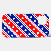 Rode witte blauwe sterren en stripes Case-Mate iPhone case (Achterkant (horizontaal))