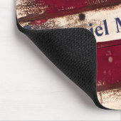 Rode witte blauwe sterren en stripes muismat (Hoek)