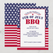 Rode Witte Blauwe Sterren Strepen VS vlag 4 Juli B Kaart (Voorkant / Achterkant)