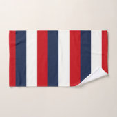Rode witte blauwe strepen bad handdoek (Handdoek)