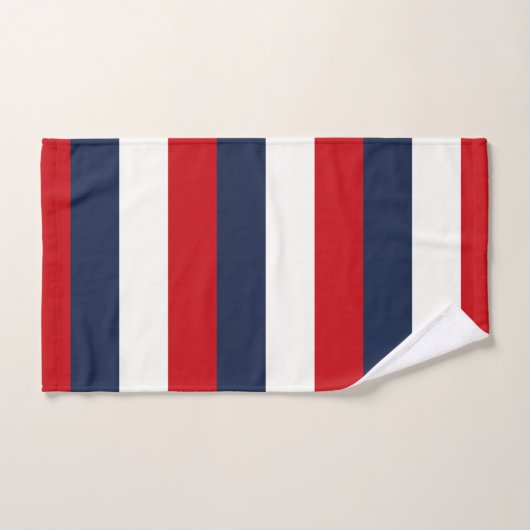 Rode witte blauwe strepen bad handdoek (Handdoek)
