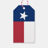 Rode Witte Blauwe Texas Vlag Cadeaulabel (Voorkant)