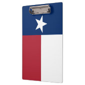 Rode Witte Blauwe Texas Vlag Klembord (Links)
