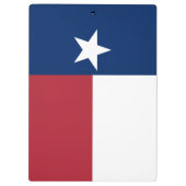 Rode Witte Blauwe Texas Vlag Klembord (Achterkant)