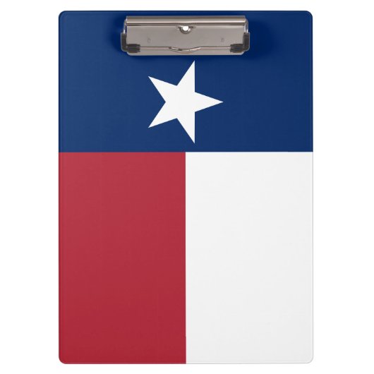 Rode Witte Blauwe Texas Vlag Klembord (Voorkant)