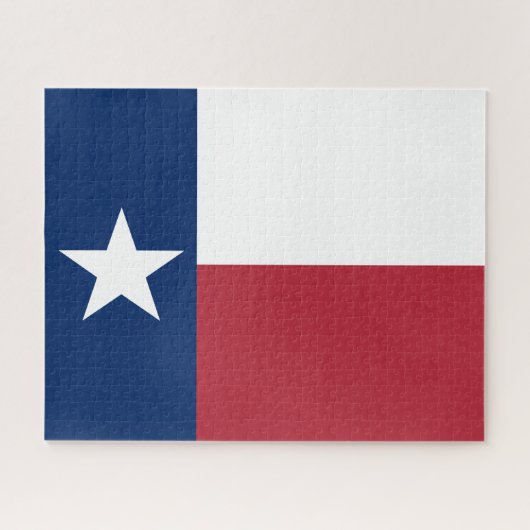 Rode Witte Blauwe Texas Vlag Legpuzzel (Horizontaal)