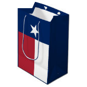 Rode Witte Blauwe Texas Vlag Medium Cadeauzakje (Voorkant Gekanteld)