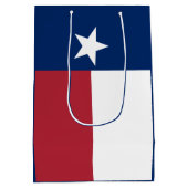 Rode Witte Blauwe Texas Vlag Medium Cadeauzakje (Achterkant)