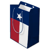Rode Witte Blauwe Texas Vlag Medium Cadeauzakje (Achterkant Gekanteld)