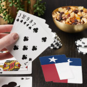 Rode Witte Blauwe Texas Vlag Pokerkaarten (Insitu)