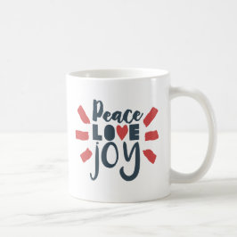 Rode Witte Blauwe Vrede Liefde Vreugde Geschenk Mo Koffiemok