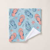 RODE WITTE BLAUWE ZOMER MUILEN BAD HANDDOEK (Wasdoekje)