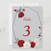 rode & witte bloemen tafelnummer (Achterkant)