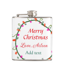 Rode witte bloemige waterverf krans vrolijk kerstf