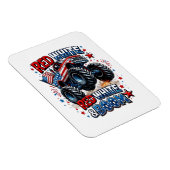 Rode Witte Boem Monstertruck Magneet (Rechterzijde)