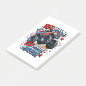 Rode Witte Boem Monstertruck Post-it® Notes (Schuin)