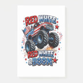 Rode Witte Boem Monstertruck Post-it® Notes (Voorkant)