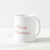 Rode Witte Candy Cane Kerstmis Koffiemok (Voorkant rechts)