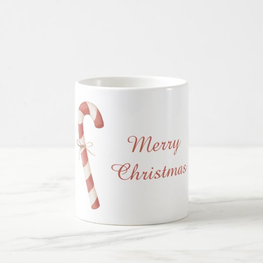 Rode Witte Candy Cane Kerstmis Koffiemok (Center)
