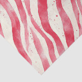 Rode Witte Candy Cane Strepen Kerstmis Tissuepapier (Detail)