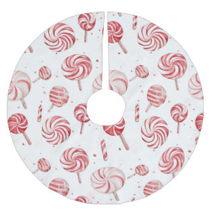 Rode Witte Candy Cane Traktaties Kerstmis Kerstboom Rok